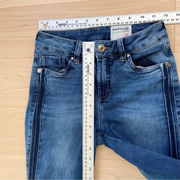 Patogé Brazilian skinny sexy jeans stretchy blue denim high rise waisted euro 38 - Picture 9 of 10